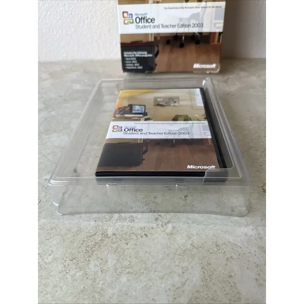 MICROSOFT OFFICE Student & Teacher Edition 2003 w/ Product Key PC MS Word Excel